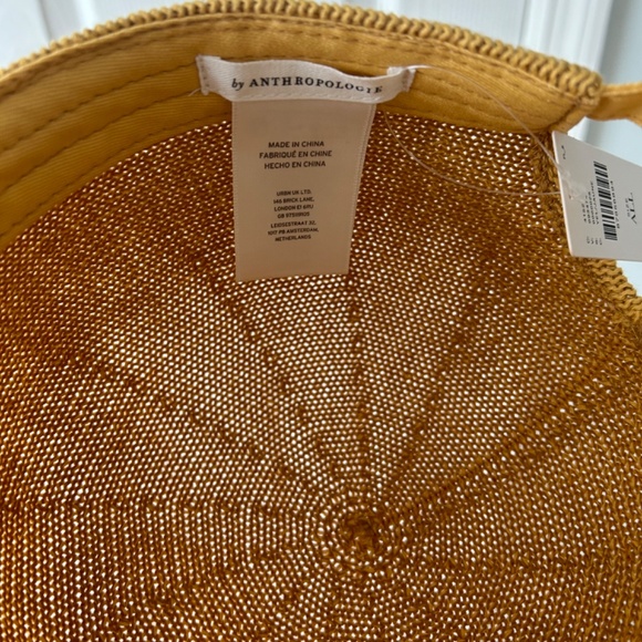 NWT Yellow Anthropologie Ball Cap - Picture 5 of 6